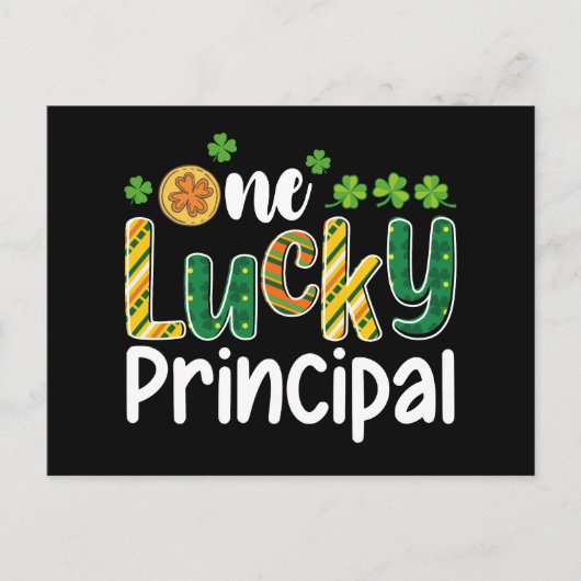 Een gelukkige schooldirecteur St Patrick's Day Briefkaart (Voorkant)
