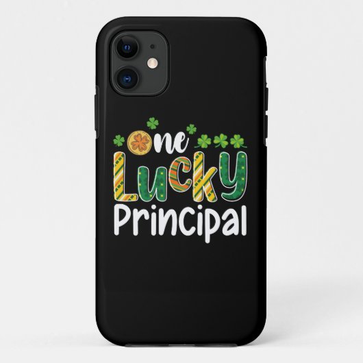 Een gelukkige schooldirecteur St Patrick's Day Case-Mate iPhone Case (Achterkant)