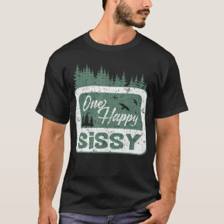 Eén Gelukkige Sissy Kampeerder 1e Verjaardag Kampe T-shirt