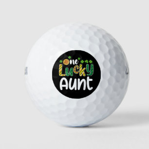 Een gelukkige tante, bijpassende familie St. Patri Golfballen