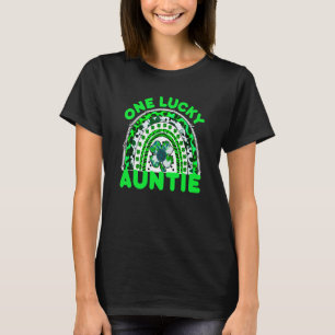 Een gelukkige tante Goede pech groene regenboog kl T-shirt