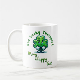 Een gelukkige therapeut St. Patrick's Day Fun Desi Koffiemok