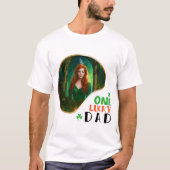 Een gelukkige vader - groene kleding affaire t-shirt (Voorkant)