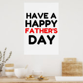 Een gelukkige vaderdag poster (Keuken)