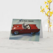 EEN GELUKKIGE VERJAARDAG VAN EEN ECHTE KLASSIEKER KAART (Gele Bloem)