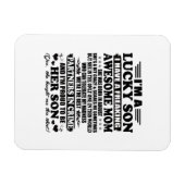 Een gelukkige zoon heeft een verdomd Geweldige moe Magneet (Horizontaal)