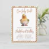 Een geluksvogel, de eerste Kind Kaart (Staand voorkant)