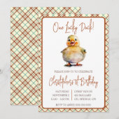 Een geluksvogel, de eerste Kind Kaart (Voorkant / Achterkant)