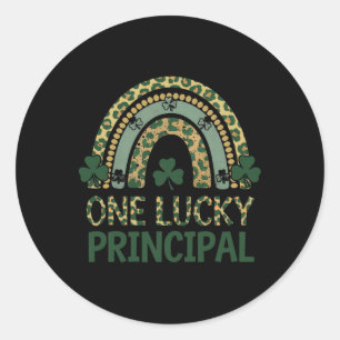 Een geluksvogel directeur St. Patrick's Day voor d Ronde Sticker