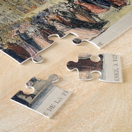 Een gemaskerde bal bij het Fenice-theater, Venetië Legpuzzel (Zijkant)