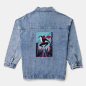 Een gemaskerde ninja denim jacket (Achterkant)