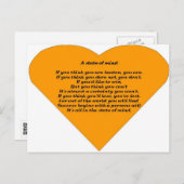 Een gemoedstoestand briefkaart (Voorkant / Achterkant)