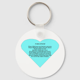 Een gemoedstoestand sleutelhanger