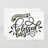 Een gemorste dag hebben briefkaart (Voorkant / Achterkant)