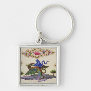 Een Genie en een Winged Monster Sleutelhanger