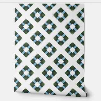 Een geometrisch patroon in Natuur-geïnspireerde kl Behang