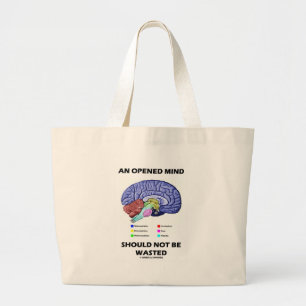 Een geopende geest mag niet worden verspild (herse grote tote bag