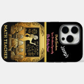 Een gepassioneerde Wiskunde docent Case-Mate iPhone Case (Achterkant (horizontaal))