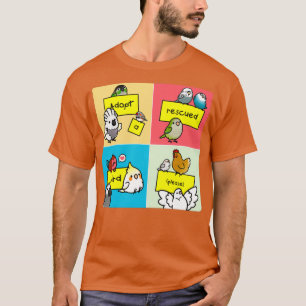Een geredde vogel aannemen t-shirt