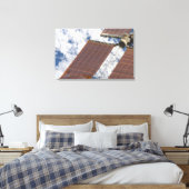Een gerepareerde zonnearray canvas afdruk (Insitu (Slaapkamer))