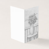 Een geschenk van bloemen kaart (Buitenkant)