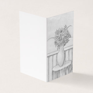 Een geschenk van bloemen kaart