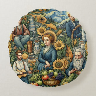 Een geschenk vol oprechtheid, Pillow Rond Kussen