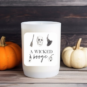 Een geschoold Boogie   Happy Halloween Vierkante Sticker