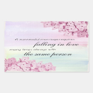 "Een geslaagd huwelijk..." citeert Sticker