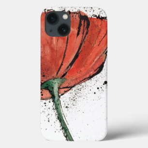 Een gesloten bloem op een witte achtergrond iPhone 13 hoesje
