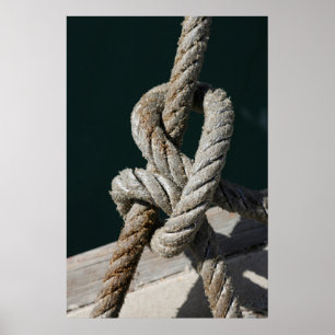 Een gespannen knoop op een plek Portugal Poster
