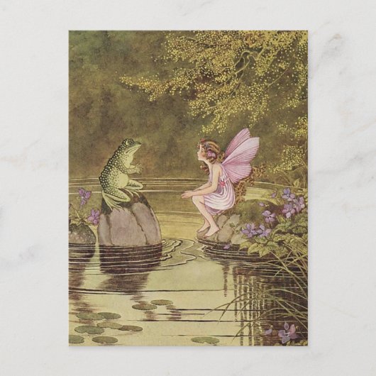 Een gesprek.. briefkaart (Voorkant)