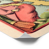 Een gestileerde kaart van de Verenigde Staten met  Poster (Hoek)