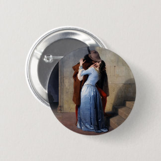 Een gestolen moment: een kus door de eeuwen heen ronde button 5,7 cm