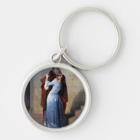 Een gestolen moment: een kus door de eeuwen heen sleutelhanger (Voorkant)