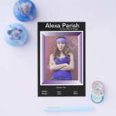 Eén gestuurde modelhoofd Comp/Zed-Kaart Flyer (Enkel)