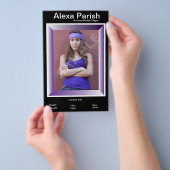 Eén gestuurde modelhoofd Comp/Zed-Kaart Flyer (Hand)