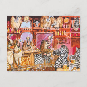Een gevaarlijke bar briefkaart