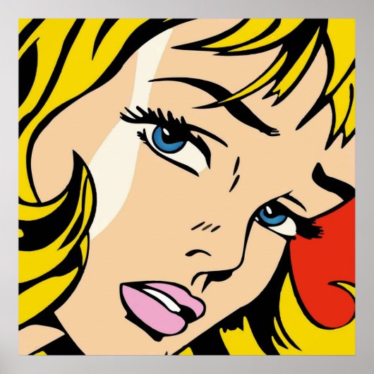 Een gevesdroogde en herwerkte pop kunst van Roy Li Poster (Voorkant)