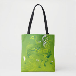 Een gevoel van groene Canvas tas - kalme, creatiev
