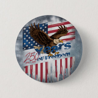 Een gewaagde illustratie van een Amerikaans symboo Ronde Button 5,7 Cm