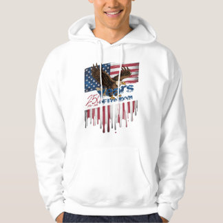 Een gewaagde, in nood verkerende illustratie van e hoodie