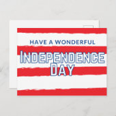 Een geweldig Briefkaart op een dag van onafhankeli (Voorkant / Achterkant)