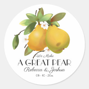 Een geweldig parelhuwelijksgeschenk ronde sticker