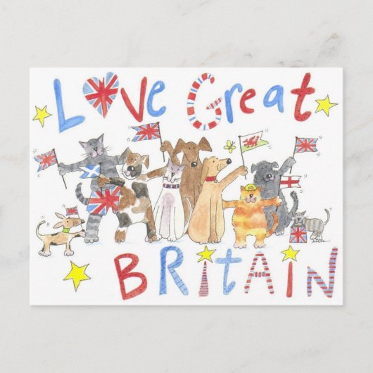 Een geweldig patriottisch briefkaart (Voorkant)