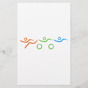 Een geweldig Triathlon cadeau voor je vriend of fa Briefpapier