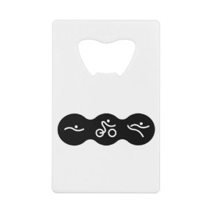 Een geweldig Triathlon cadeau voor je vriend of fa Kredietkaart Flessenopener