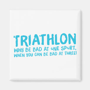 Een geweldig Triathlon cadeau voor je vriend of fa Magneet