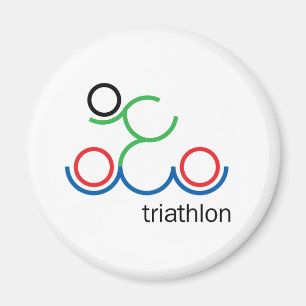 Een geweldig Triathlon cadeau voor je vriend of fa Magneet