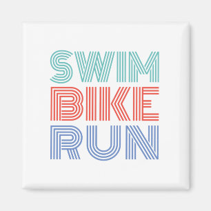 Een geweldig Triathlon cadeau voor je vriend of fa Magneet